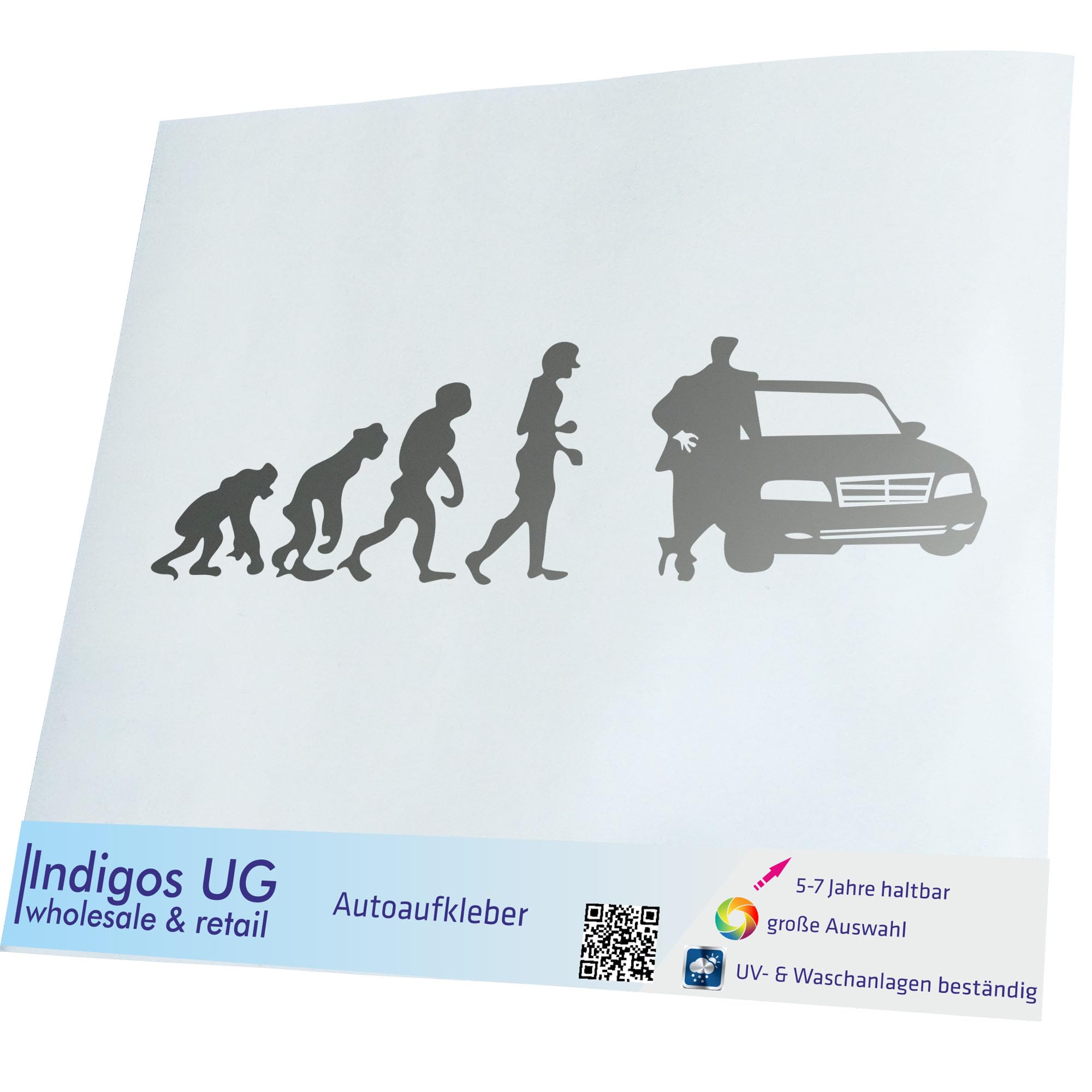 INDIGOS UG Adesivo per auto – JDM – Die Cut – Pudel