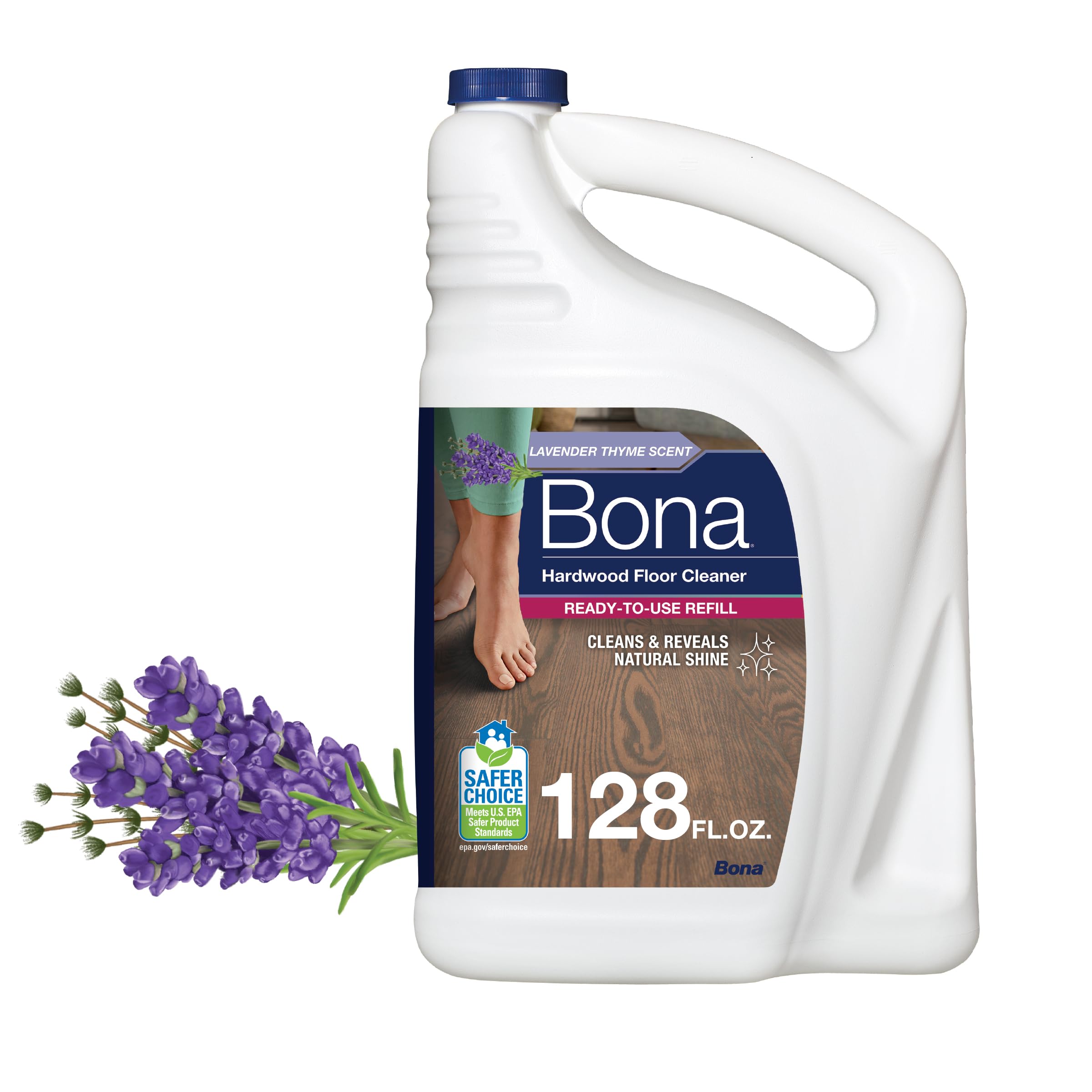 Amazon.com: Bona Hardwood Floor Cleaner Refill - 128 fl oz - Lavender ...