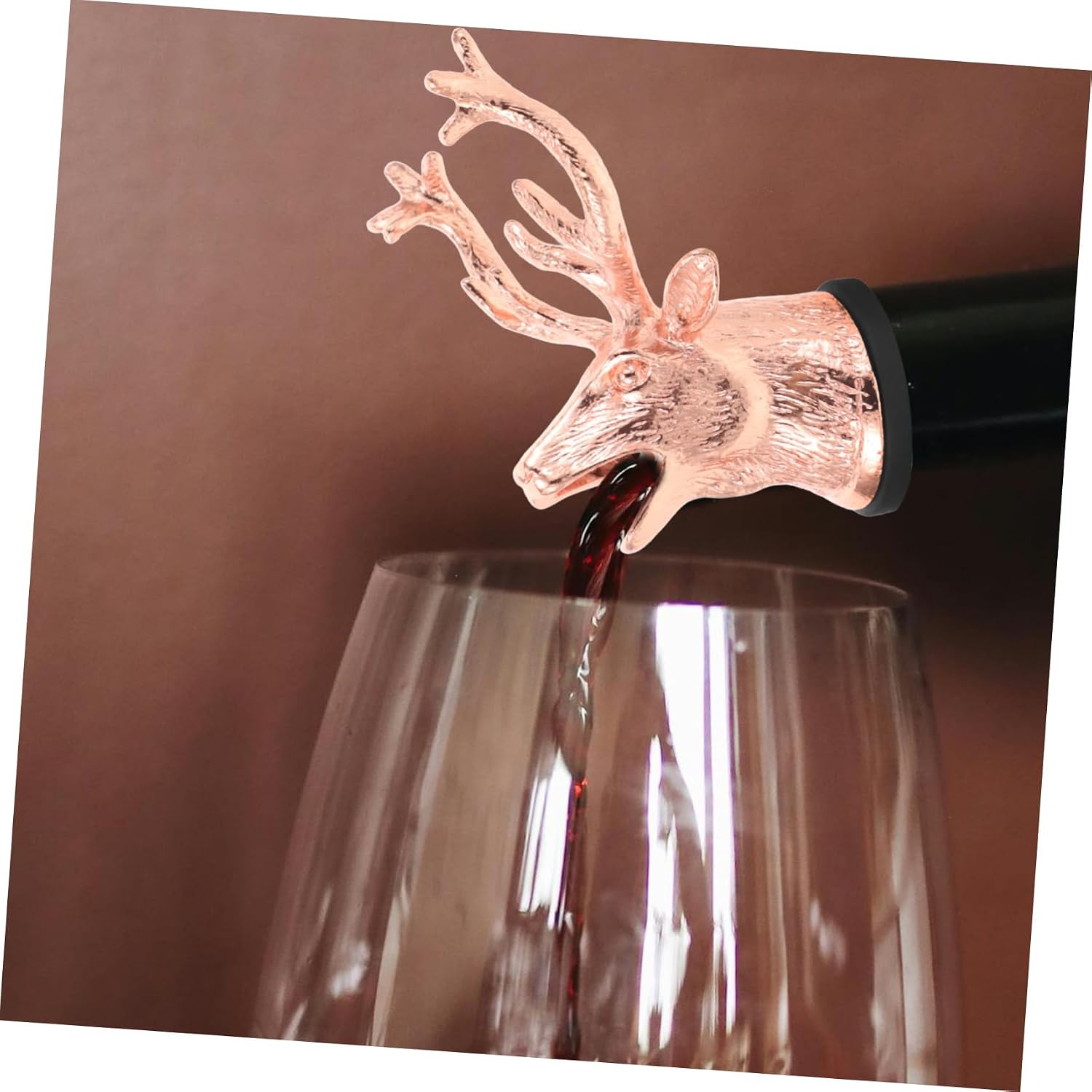 Stainless Deer Head Wine Pourer Wine Accessories for Bartending Efficient Pouring Spout