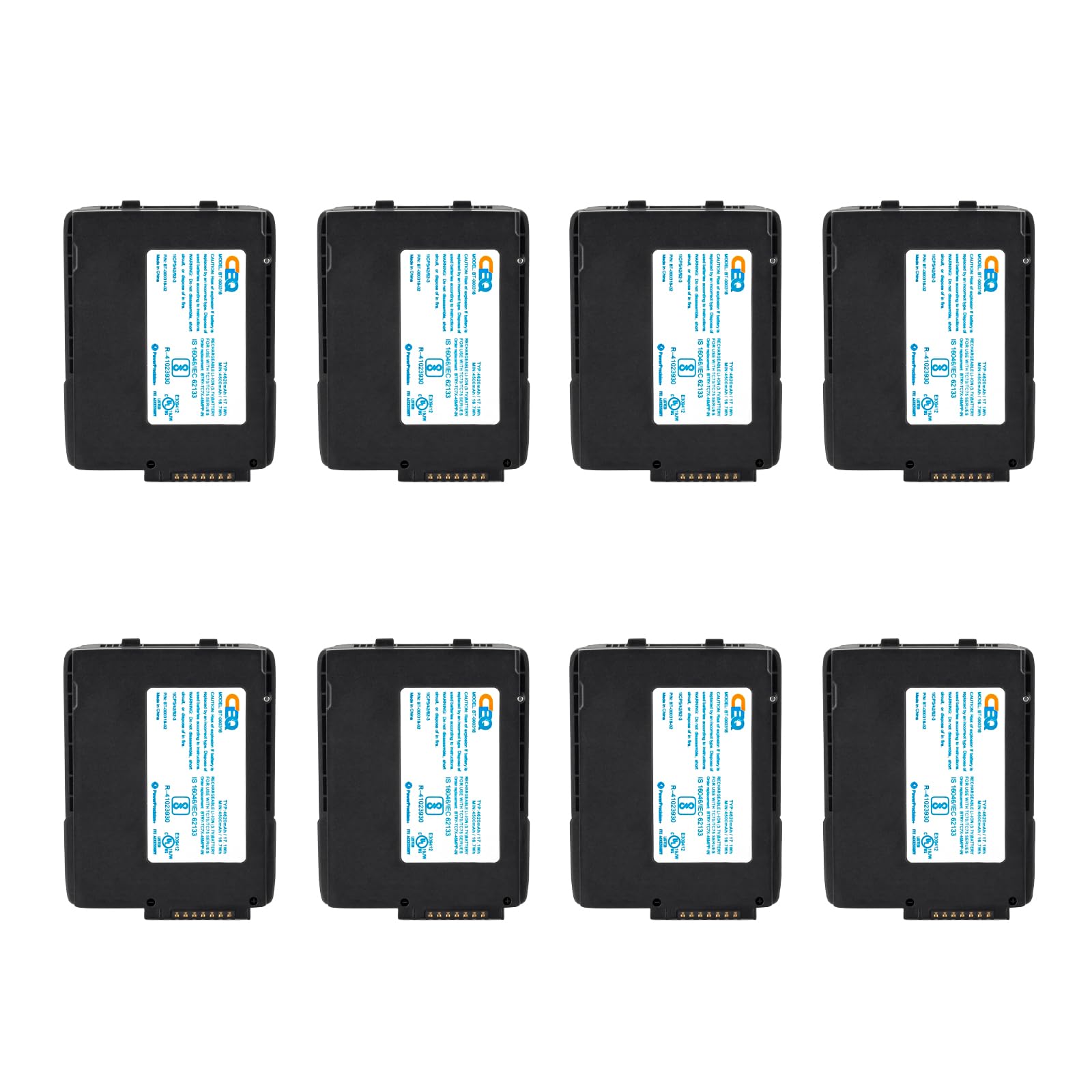 CBQ (8pcs) BT-000318 Battery for Zebra TC77 TC70 TC72 TC75 TC70X TC75X TC720L TC75EK TC75AH TC75GK TC700H TC700K TC77HL,82-171249-01 82-171249-02 BTRY-TC7X-46MA2 Barcode Scanner Replacement Battery
