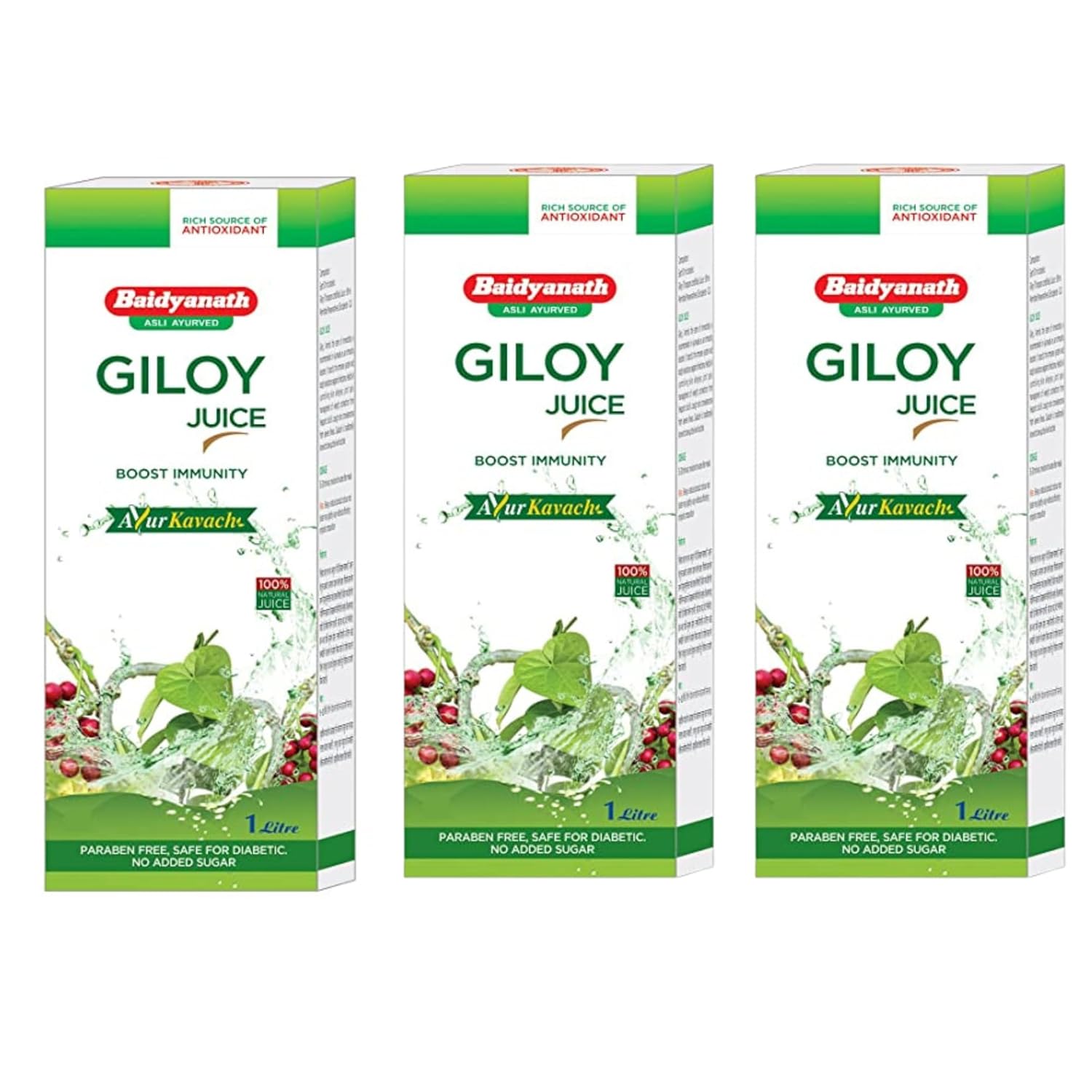 Baidyanaath Giloy Juice 1ltr Helps Boost Immunity Paraben Free