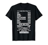 Jesus Paid It All Receipt Religious Worshiper Christian T-Shirt