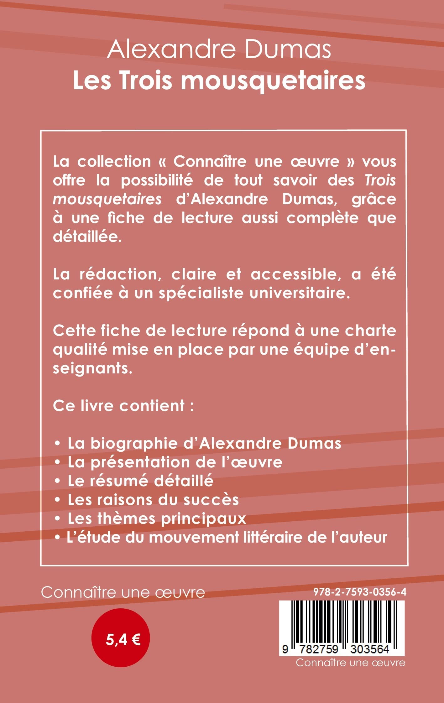 Les Trois Mousquetaires Texte Abrégé Résumé Amazon.fr - Fiche de lecture Les Trois mousquetaires de Alexandre Dumas  (Analyse littéraire de référence et résumé complet) - Dumas, Alexandre -  Livres