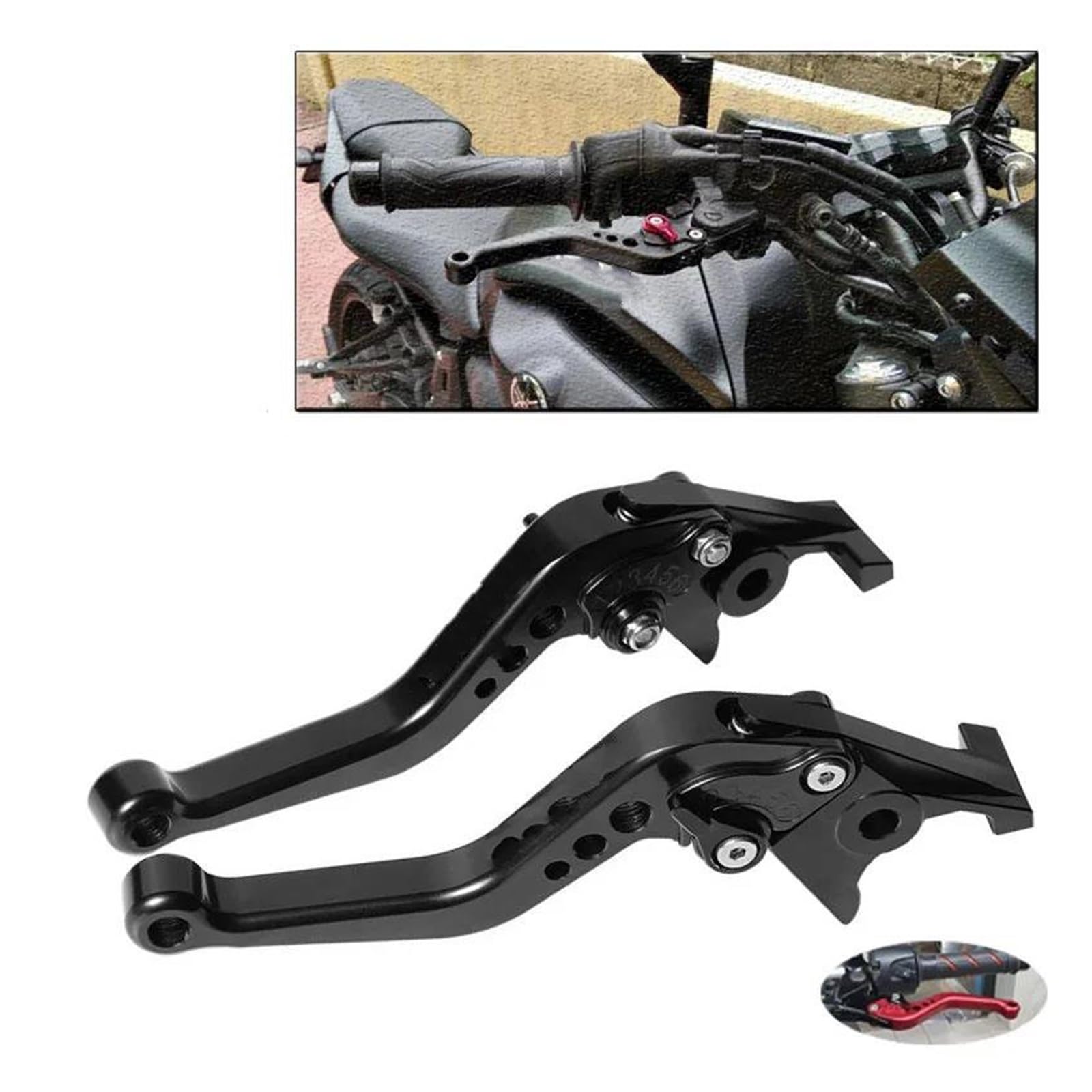 Leve Manubrio Per MSX 125 Per MSX125 Per GROM 2014-2024 Maniglia Regolabile Leve Di Protezione Leva Del Freno Del Motociclo Leva Di Frizione Set Leve Freno Frizione(8)