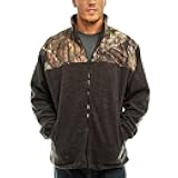 TrailCrest Men's C-Max Full Zip Polar Fleece Jacket, Mossy Oak Camo Patterns
