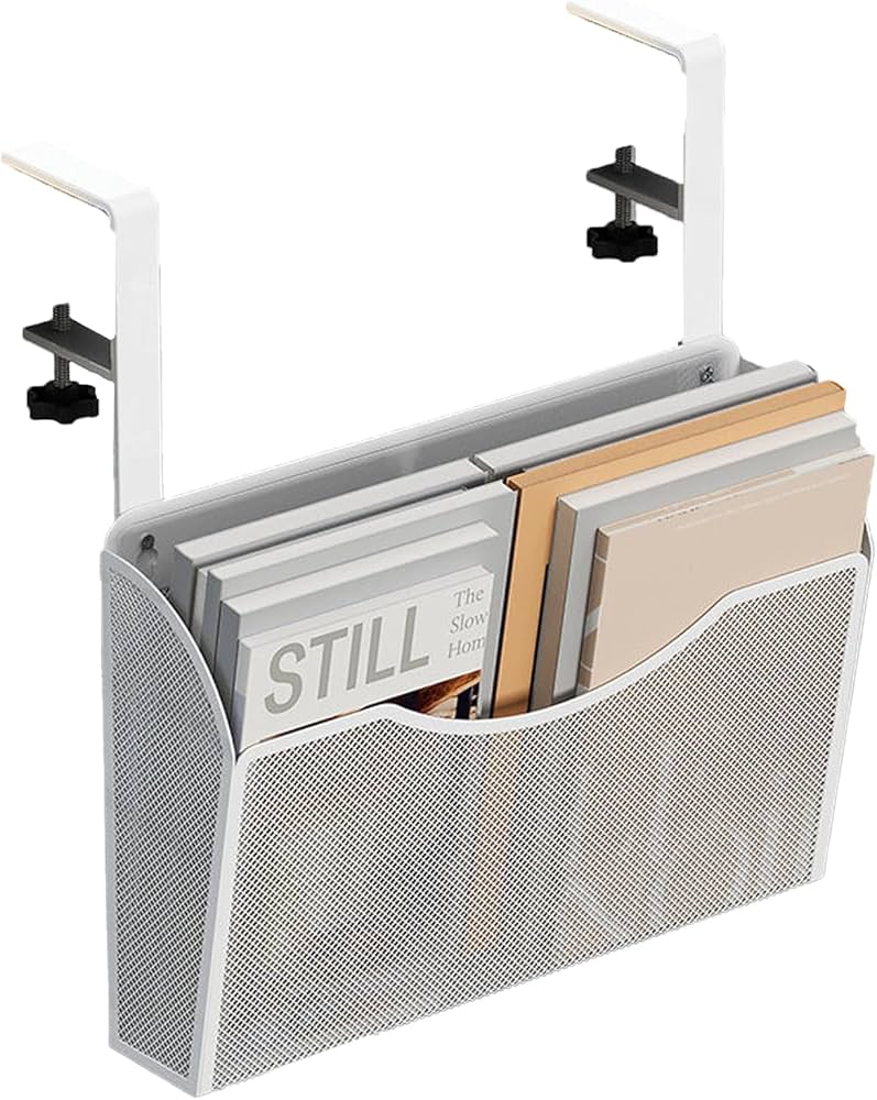 Amazon｜デスクサイドラック ホワイト デスクサイドホルダー ラック
