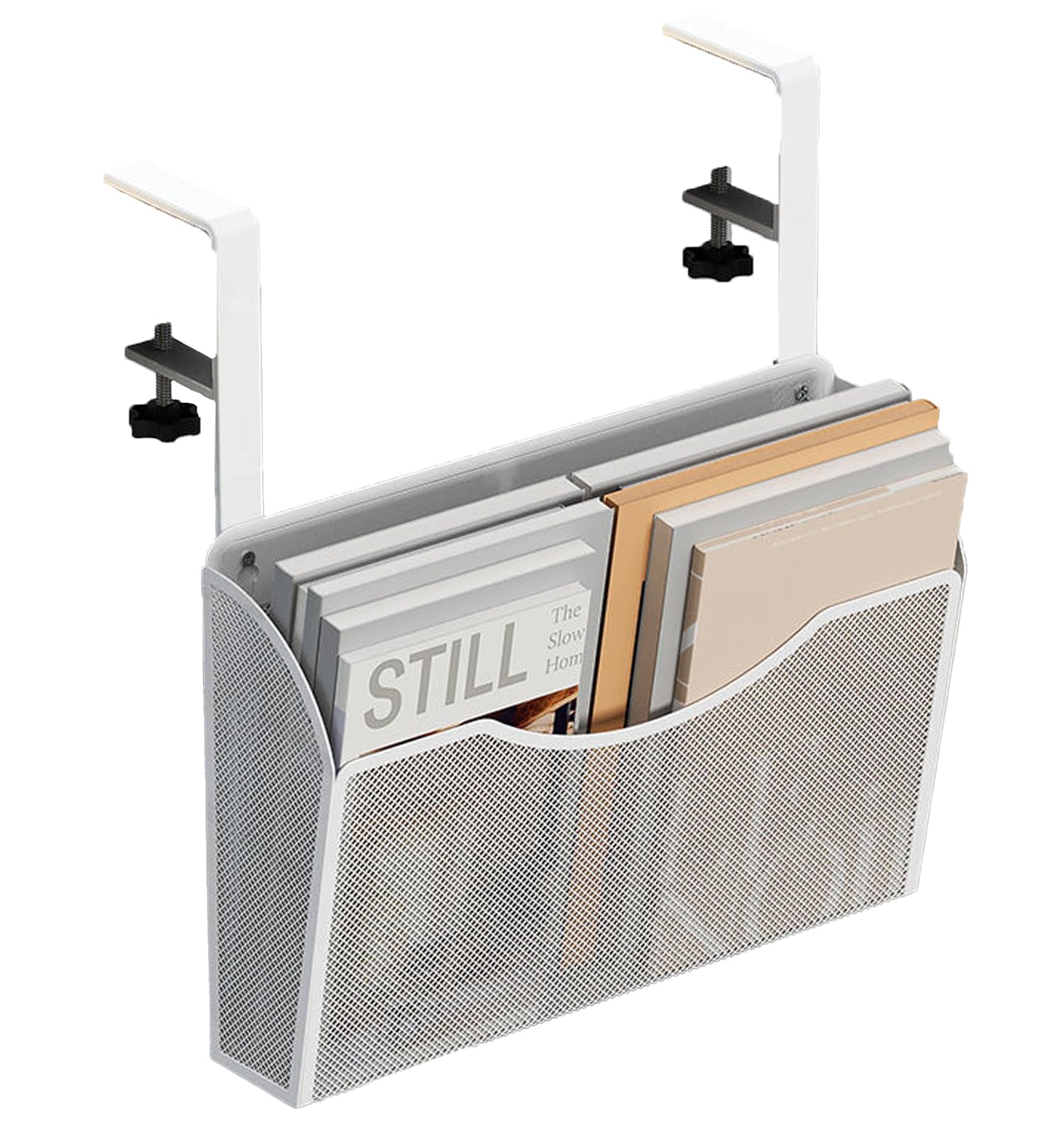 Amazon｜デスクサイドラック ホワイト デスクサイドホルダー ラック