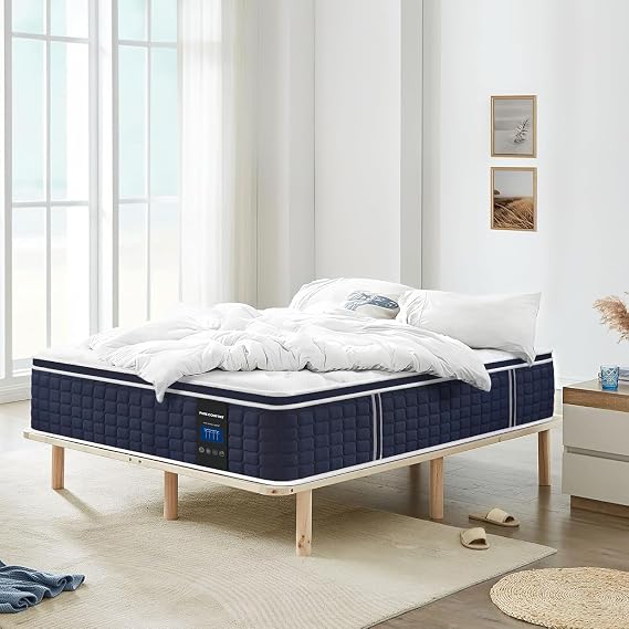 Coolvie Twin XL Mattress 14 Inch, Gel Memory Foam Bed in a Box