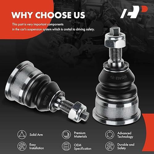 Miniatura 5 de A-Premium 2 rótulas delanteras inferiores, compatibles con Jeep Liberty 2002 2003 2004