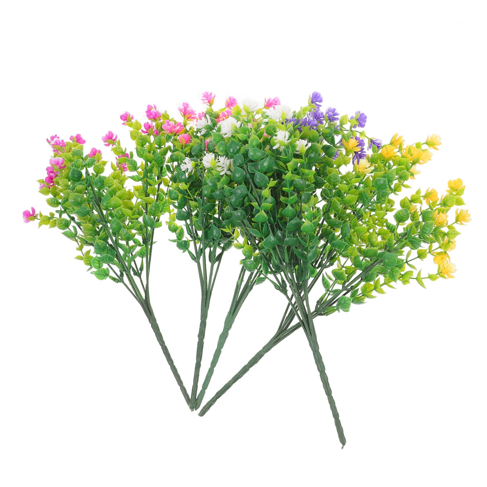 DECHOUS 25piezas Ramo De Flores Artificiales De Eucalipto para Decoración De Interiores Accesorios De Fiesta y Centro De Mesa Falsas Plantas Lifelike Variedad De
