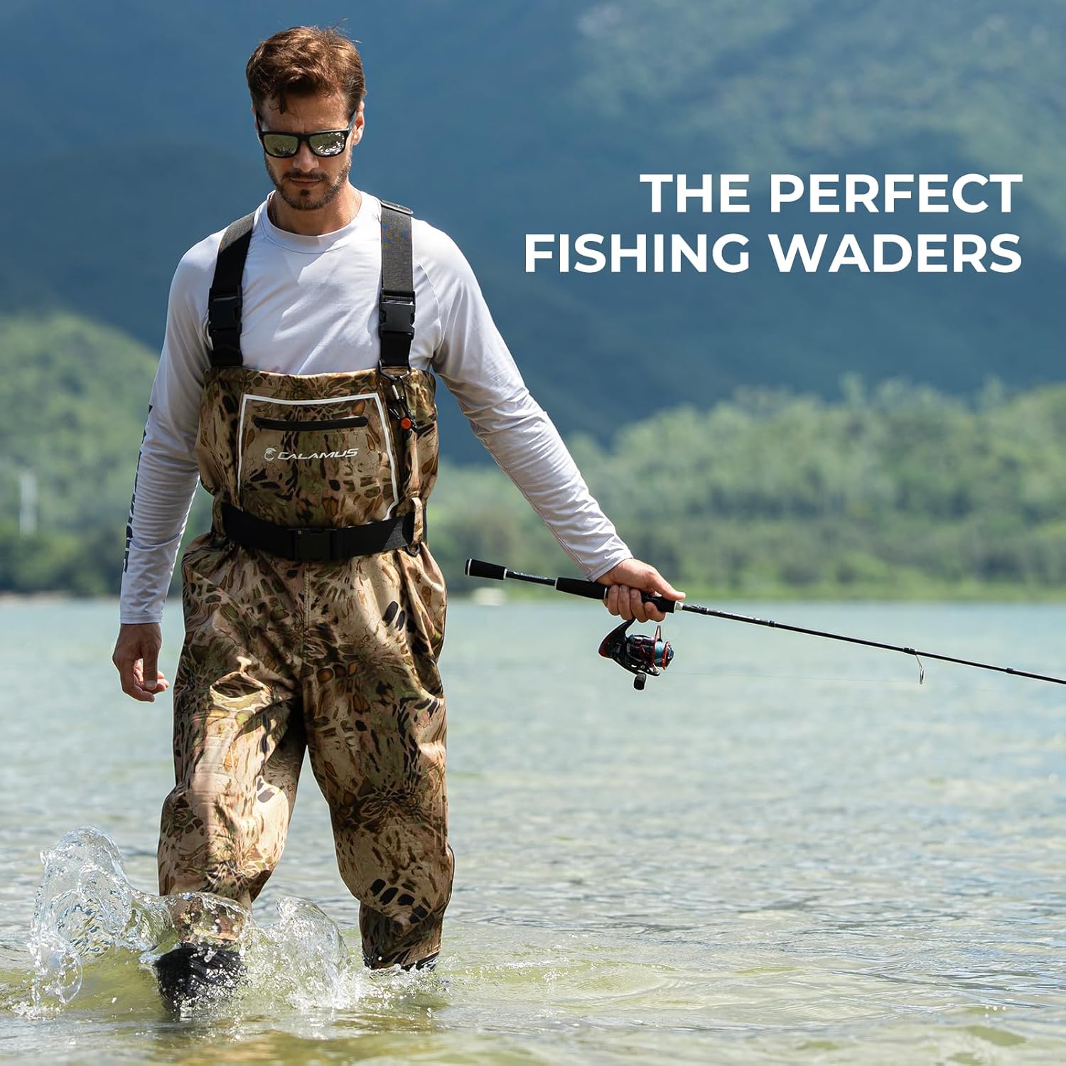 Calamus WaveWalker Fishing Waders for Men & Women, 100% Waterproof PVC Waders with Slip-Resistant Boots, Tear-Resistant Nylon - Image 7