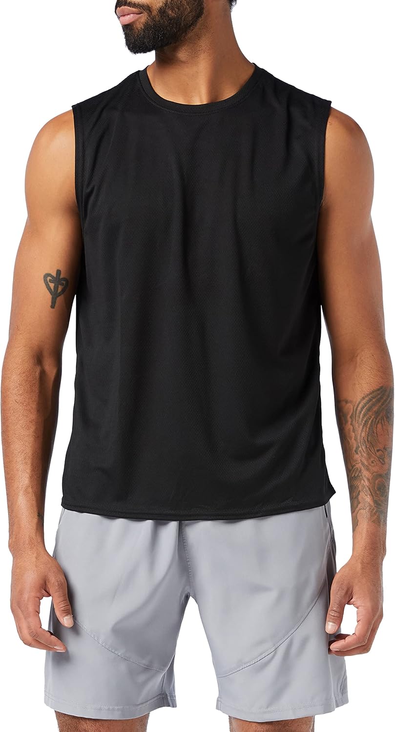 MEETYOO Canotte Uomo,Maglie Senza Maniche Palestra T Shirt Sportiva per Corsa,Fitness e attività all'Aperto