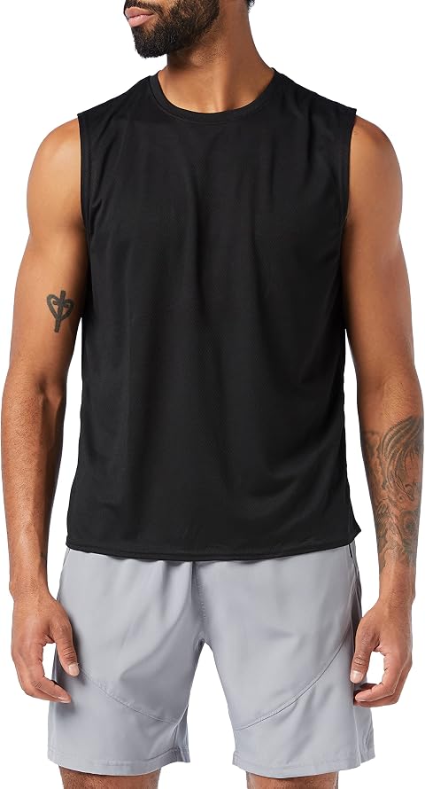 MEETYOO Canotte Uomo,Maglie Senza Maniche Palestra T Shirt Sportiva per Corsa,Fitness e attività all'Aperto