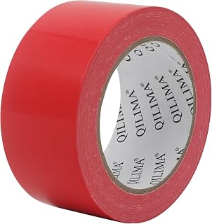 QILIMA Cloth Duct Tape, Waterproof Duct Cloth Fabric, Professional Grade Duct Tape for Photographers,Repairs, DIY, Crafts, Indoor Outdoor Use,2 Inch X 28 Yards, Red