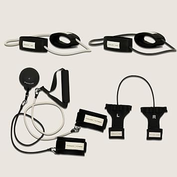 Pvolve Lower Body Fitness Bundle, P.Band, Resistance Band, P.3 Trainer, Light and Heavy Ankle Bands, Home Gym Fitness Equipment for Full-Body Strength, Mobility & Toning
