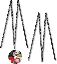 Oil Tank Measuring Stick 4 Fold to 126" Wood Folding Fuel Measuring Gage Stick Ruler for Deep Tank(2 Pcs)
