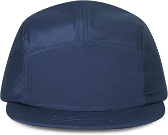 CLAPE Quick Dry 5 Panel Hat, UV Protection Short Flat Bill Baseball Cap Ajustable Unstructured Camper Hat for Outdoor Sport