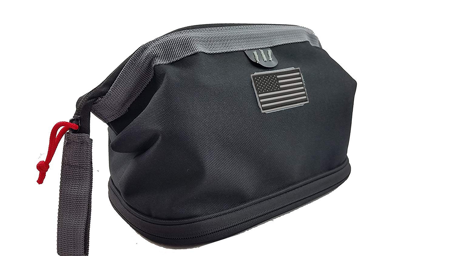 K-Cliffs Deceit Shaving Kit Discreet Pistol Case with Hidden Lockable Handgun Storage Compartment Black