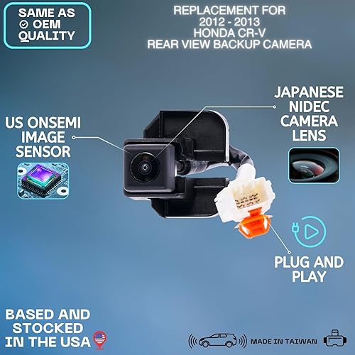 Miniatura 2 de Cámara de respaldo sustituye a Honda CR-V OE 2012-2013 N. de pieza 39530-T0A-A01, 39530-T0A-A011 (39530T0AA01, 39530T0AA011)