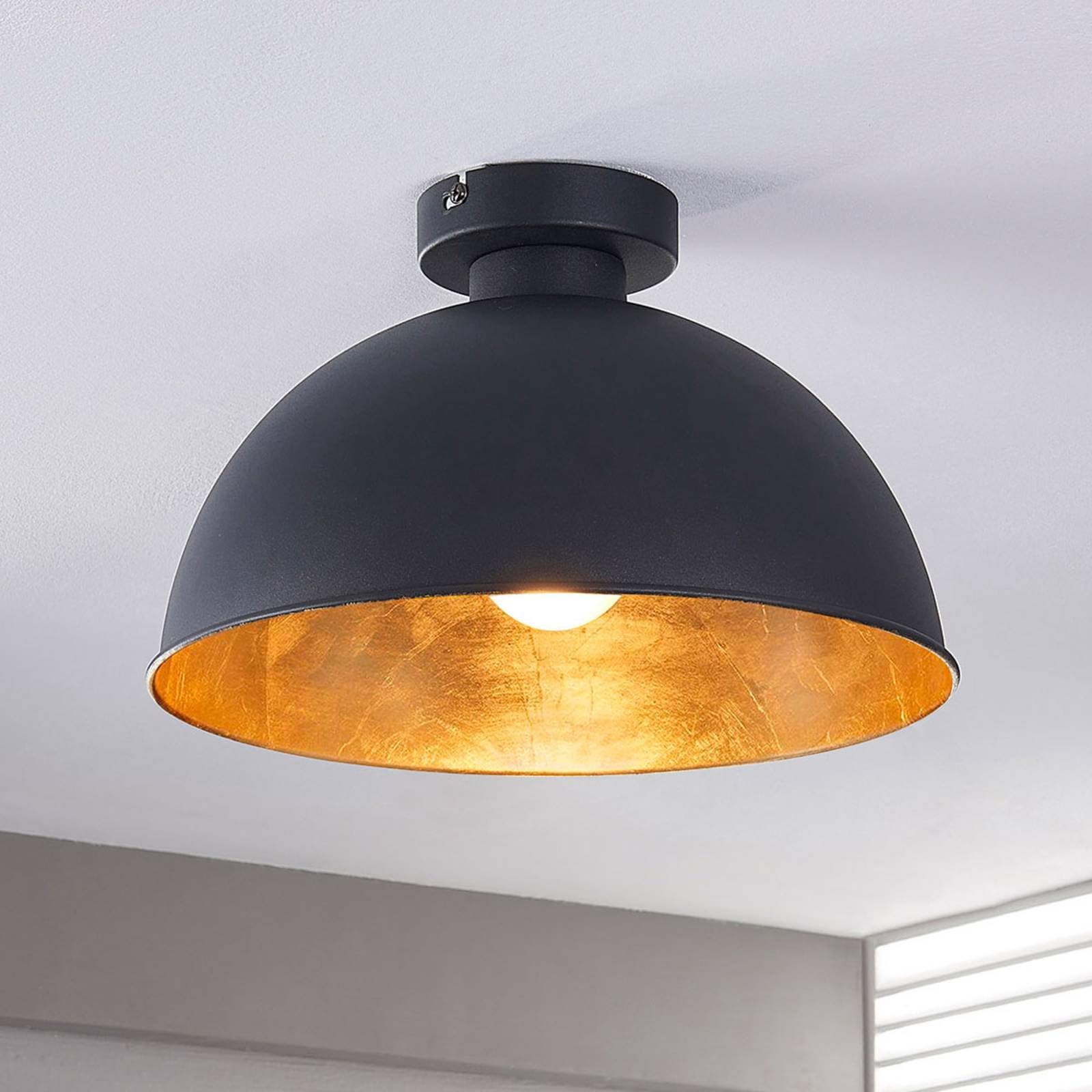 Lindby lampada a sospensione Amilia, tessuto, a 5 luci, grigio/beige, E27
