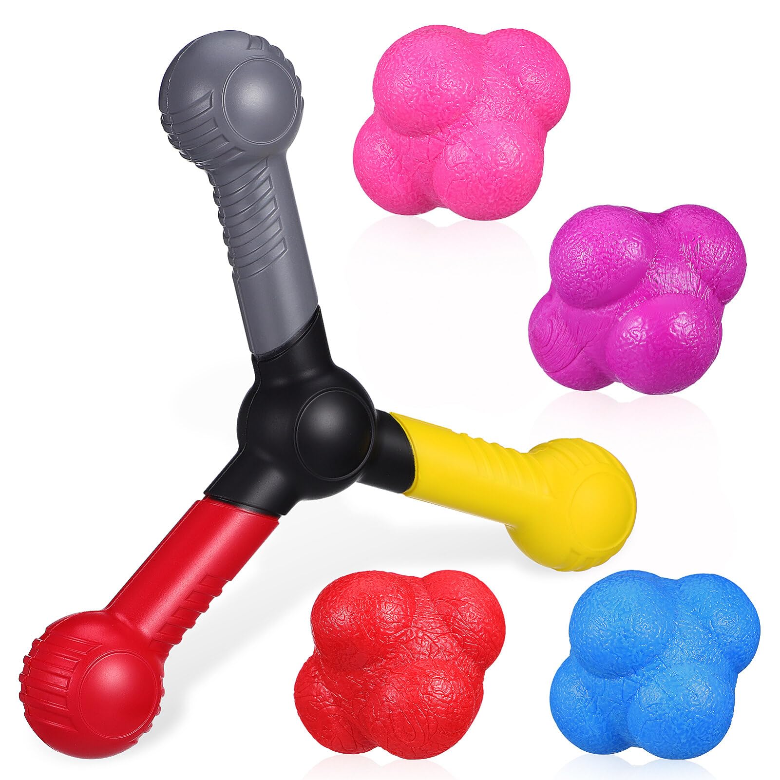 Toddmomy Reaction Training Ball & Agility Sticks Set