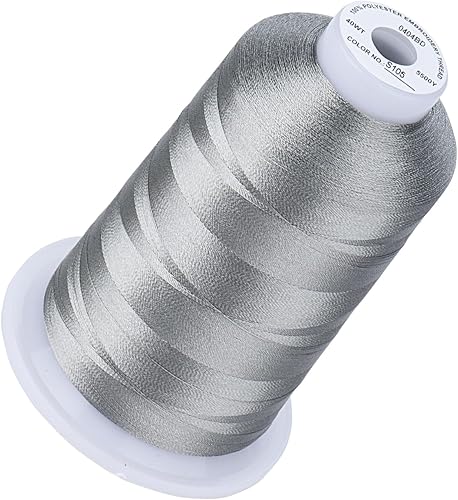 Miniatura 77 de Simthread Hilo de bordar de 5500 yardas, hilo de poliéster 100% 100% de largo de 16,404.2 ft de alto yarda, 170 + colores vivos, clasificación