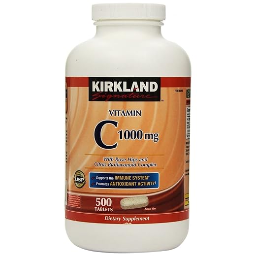 Kirkland Signature Vitamin C 1000 mg., 500 Tablets (2 Pack)