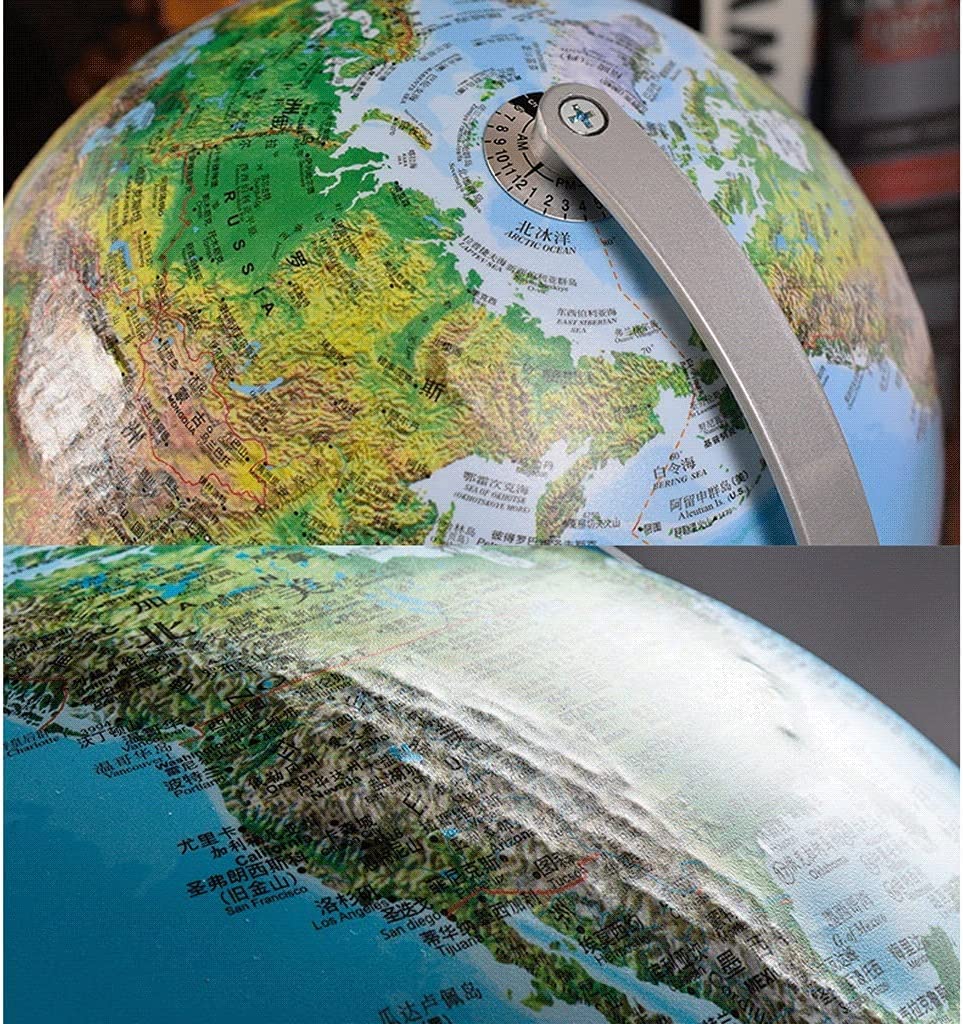 Globus, 8-calowy globus edukacyjny Ar World z uchwytem na szufladę i(A)