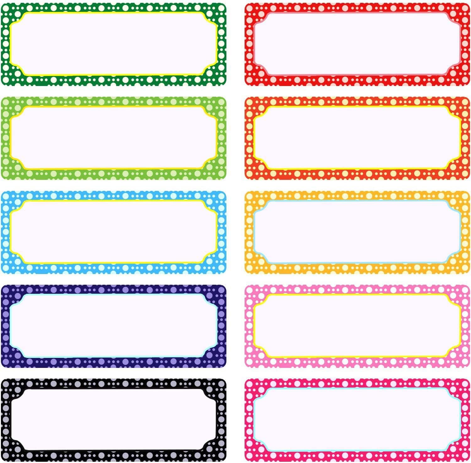 50 Packs Magnetic Dry Erase Labels, 3.15*1.18inch Classroom Whiteboard Name Plate Tag Magnets, Writable Magnetic Labels for Storage Shelves, Filing ...