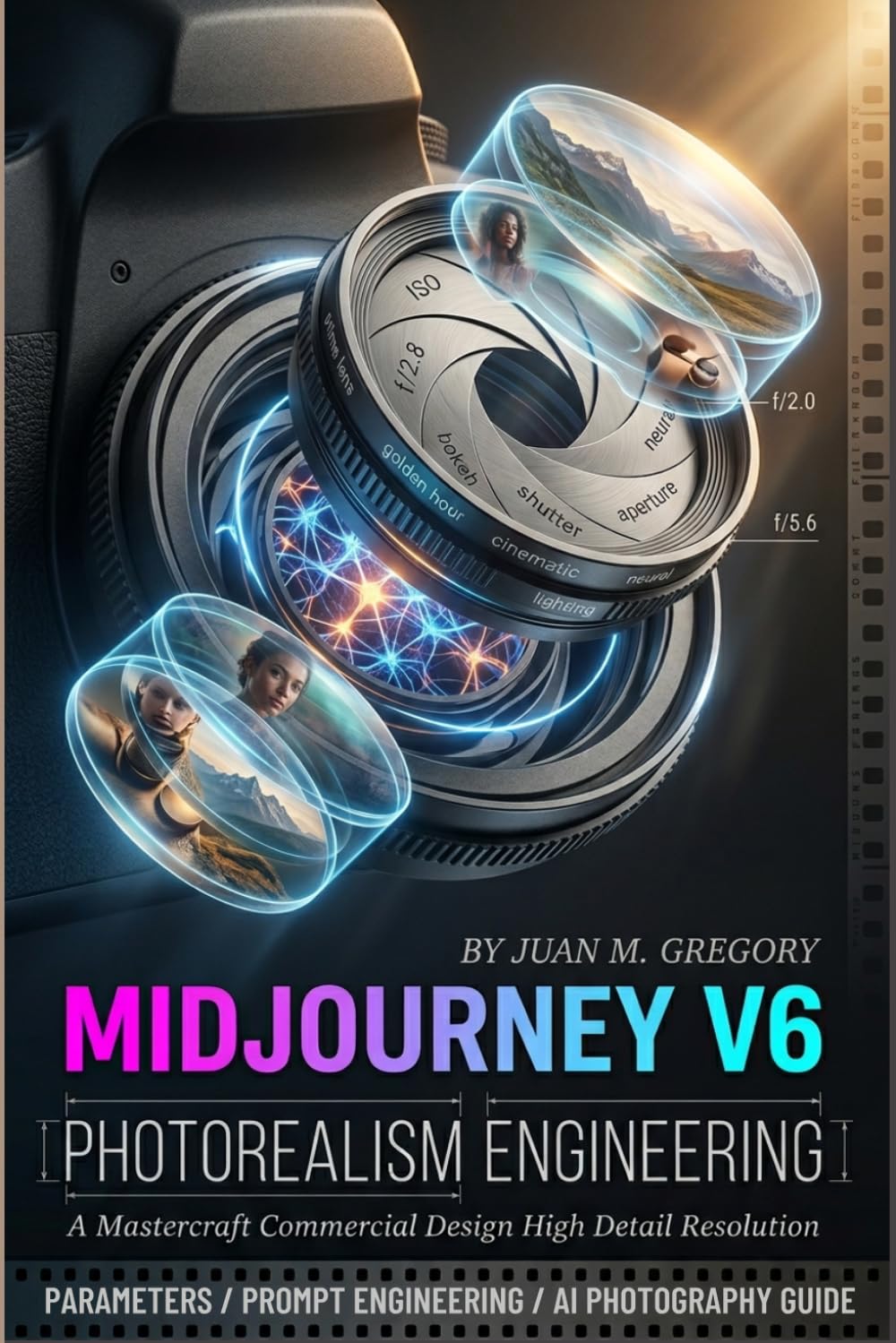 MIDJOURNEY V6 PHOTOREALISM ENGINEERING: The Midjourney Cinematic Prompt Book. Photorealistic AI Prompts | Cinematic Lighting Parameters | Commercial Design