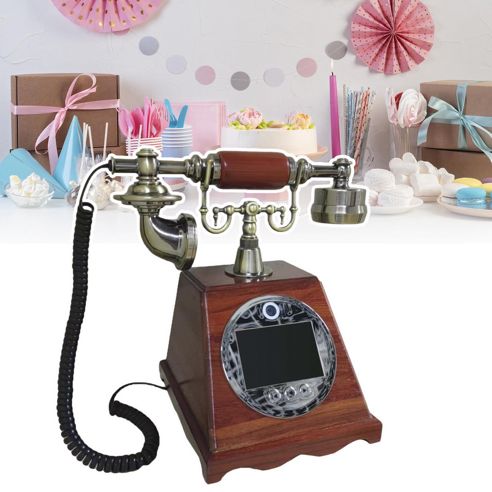 WIANQIAN Vintage Video Audio Guestbook Wedding Phone A