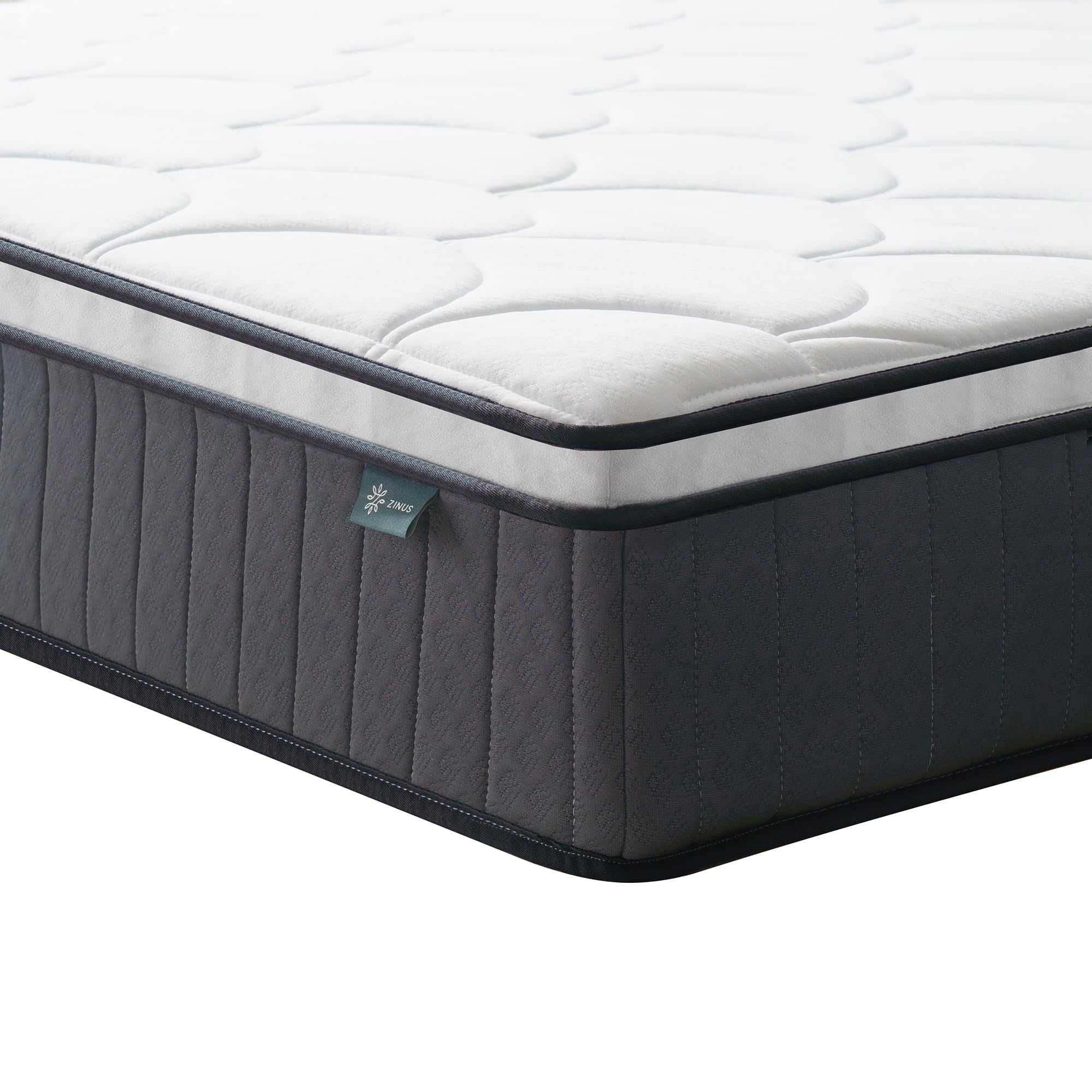 Zinus Hybrydowy materac ze sprężynami kieszeniowymi 90 x 200 cm – wysokość 20 cm – H3 średnio twardy – ergonomiczny i oddychający – certyfikat Oeko-TEX