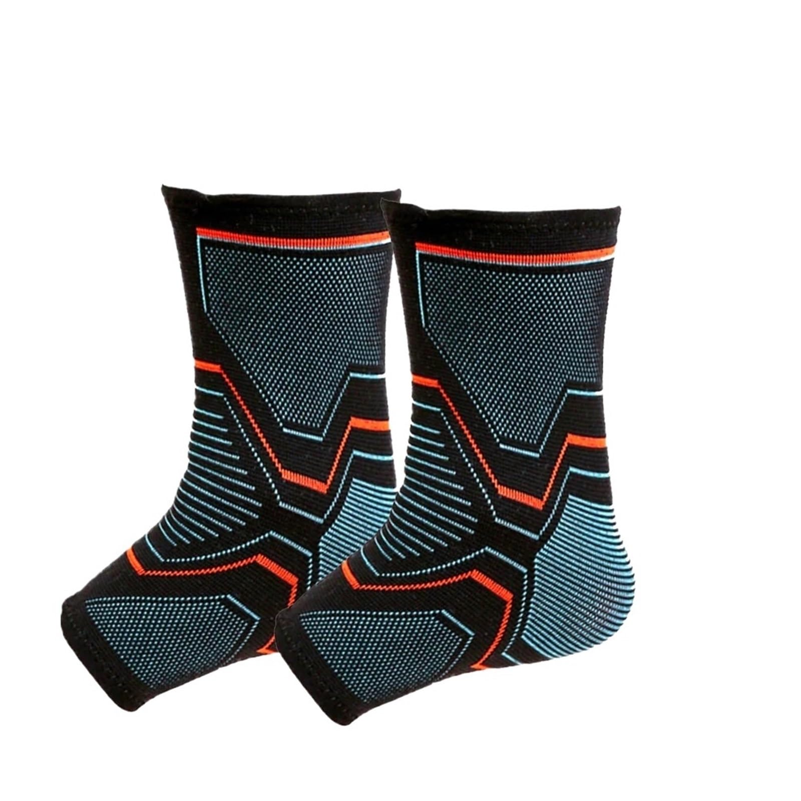 tutore caviglia 2 pezzi Sport supporto for fissaggio caviglia tutore for for compressione manica fasciatura elastica polsini for piedi calzini sportivi da corsa(M)