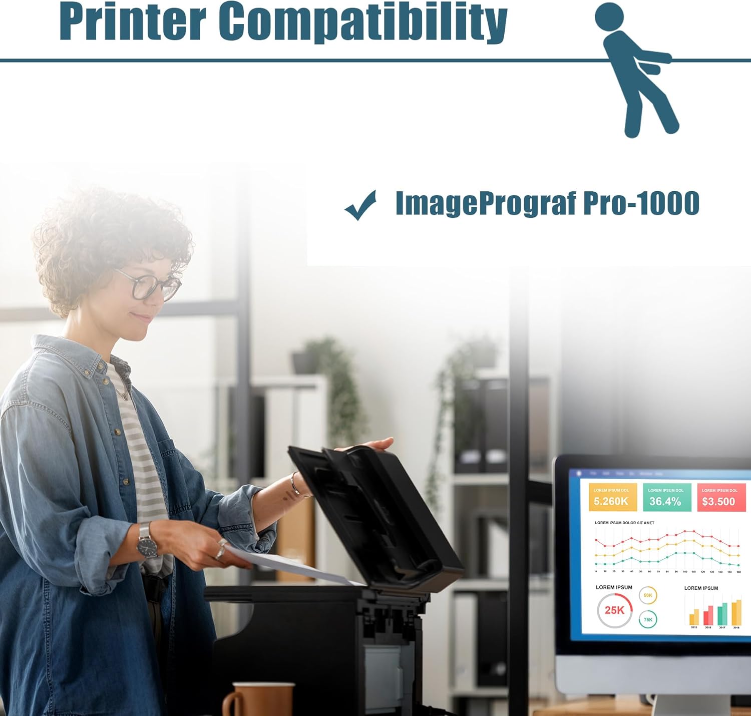 PFI1000 Ink Cartridge Compatible Replacement for Canon PFI-1000 Ink Cartridge Work for Canon ImagePrograf Pro-1000 Printer Ink (12 Color Combo Pack PFI-1000 MBK PBK C M Y R GY B PGY PC PM CO)