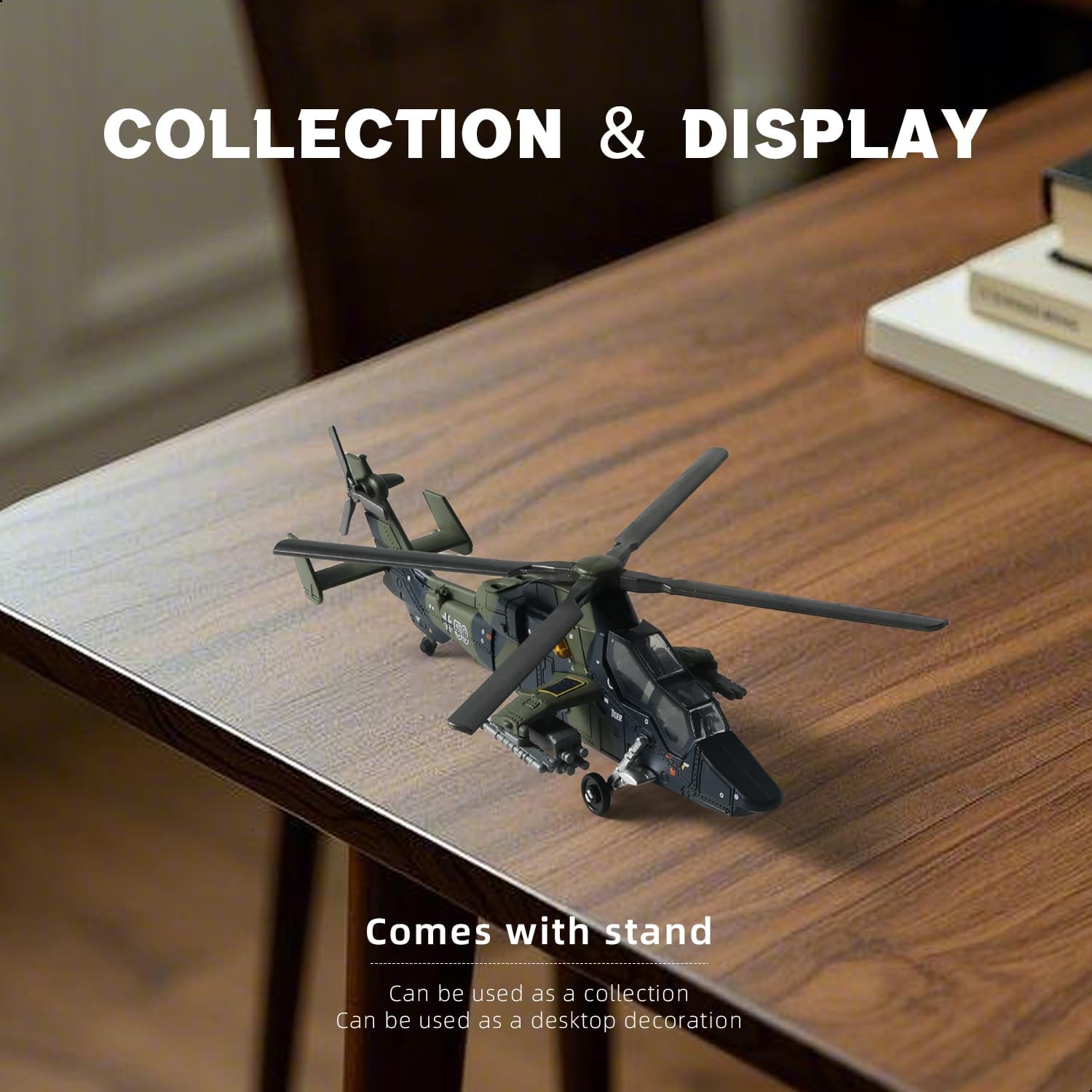 SEBUNAS 1:72 Scale EC-665 Army Helicopter Quick Build Model Kit image 5