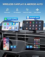Vista 2 de Pantalla HK3 Carplay para Coche, Pantalla Táctil Inalámbrica de 10.26’’ para Apple Car Play y Android Auto, Cámara Dash 4K, Cámara de Respaldo