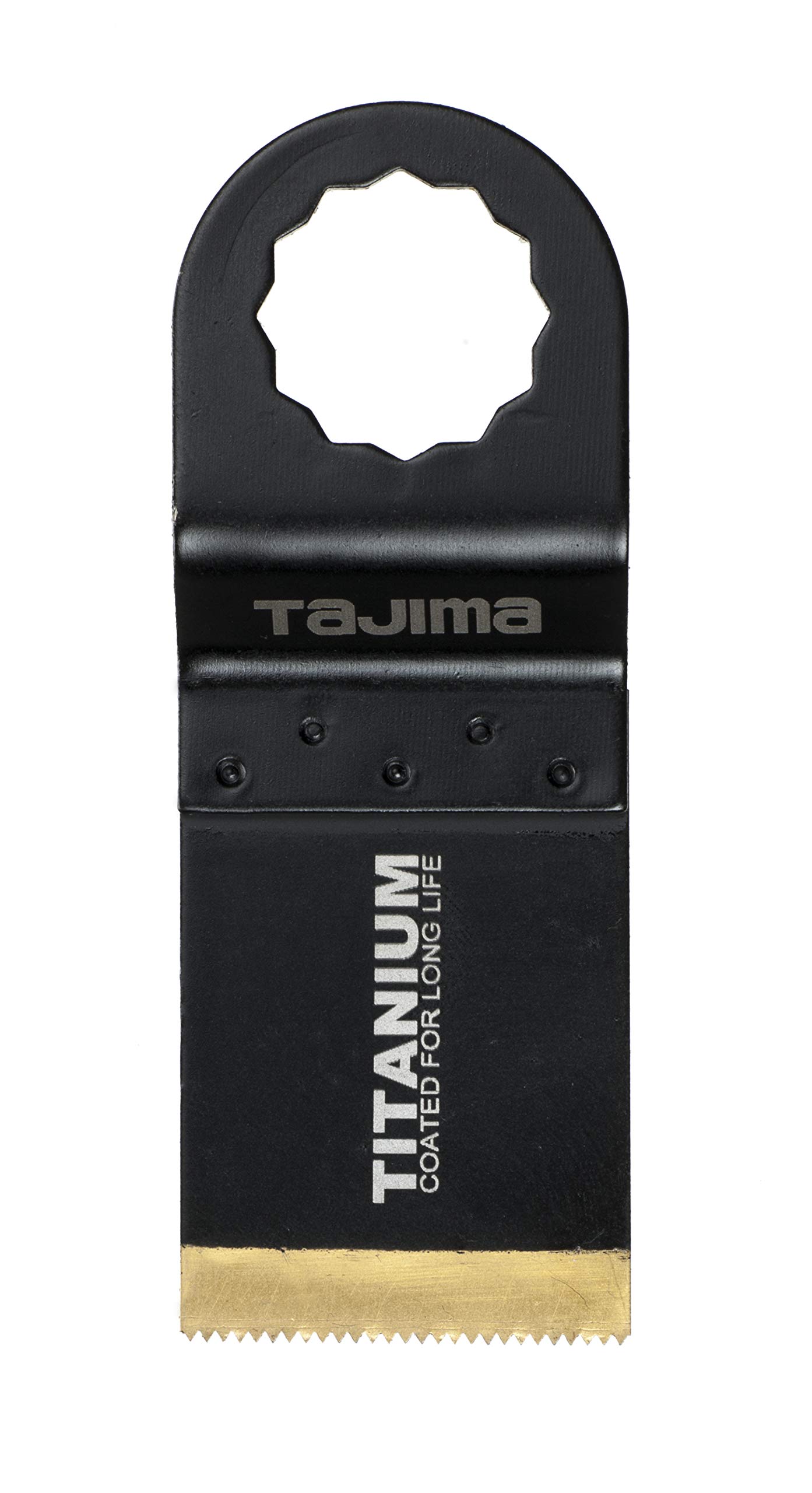 Tajima SBT34 - Hoja de sierra para multiherramienta (corte en estrella de precisión, en madera, plásticos, larga vida útil de 34 mm, titanio-bimetal)