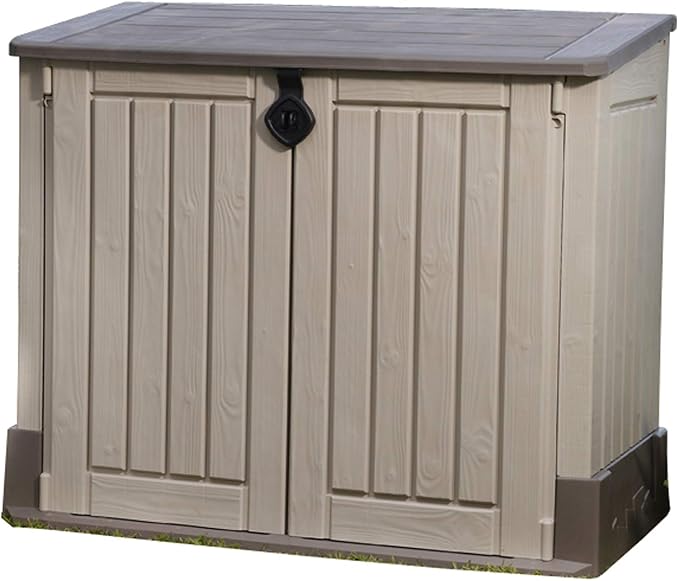Keter StoreItOut MIDI Outdoor Resin Horizontal Storage Shed Amazon