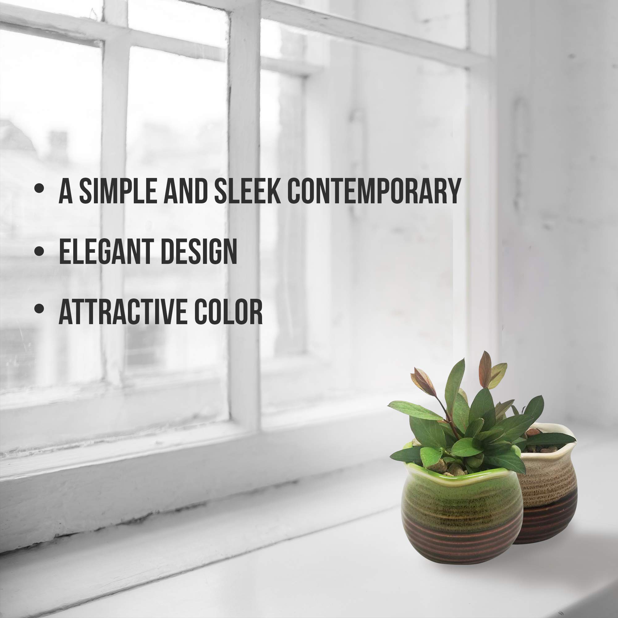 Succulent Pots 6 Pack Mini Ceramic Pots 3 0 Inch Small Flower Planter Bonsai Cactus Pot With A Drainage Hole Perfect Decoration Gift Idea Amazon Sg Home