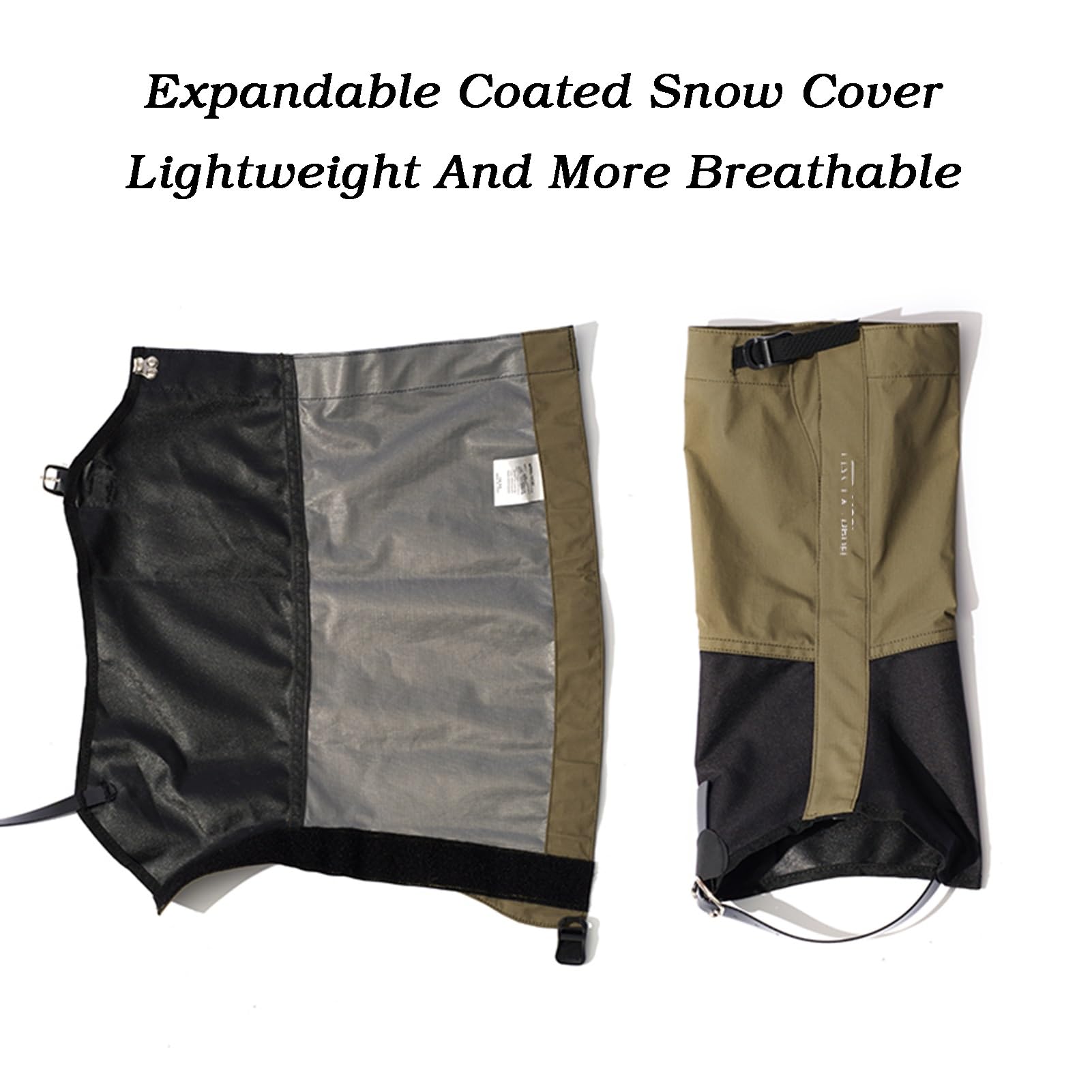 Guêtres de Jambe, guêtres de Bottes de Neige de Chasse de randonnée, guêtres de Bottes de randonnée Confortables, for la randonnée dans Le Sable de Chasse, faciles à Ranger