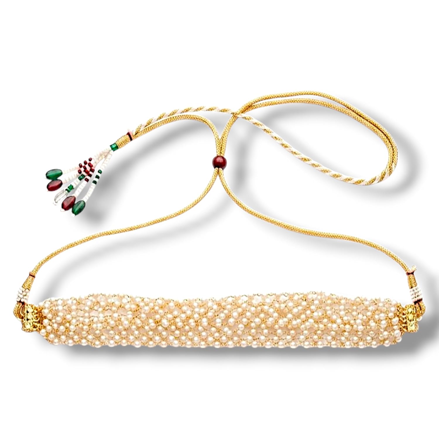 Handmade for her Handmade Pearl Choker Necklace for Women, White, Traditional Indian Style, Adjustable Gold Tone Chain - Review, Price and Buying Guide