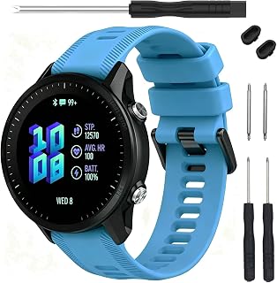 Band for Garmin Forerunner 955 Watch - Soft Silicone Replacement | Band Strap for Forerunner 955 Smart Watch Compatible with Women Men