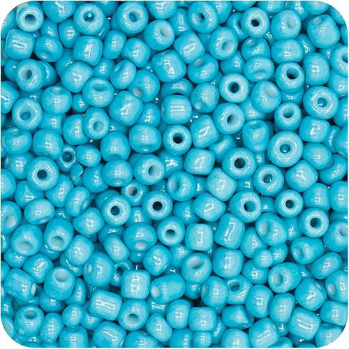 Cuentas de 0.157 in para hacer joyas, cuentas de pulsera de semillas 60 de poni a granel, 1000 cuentas para manualidades con agujeros para