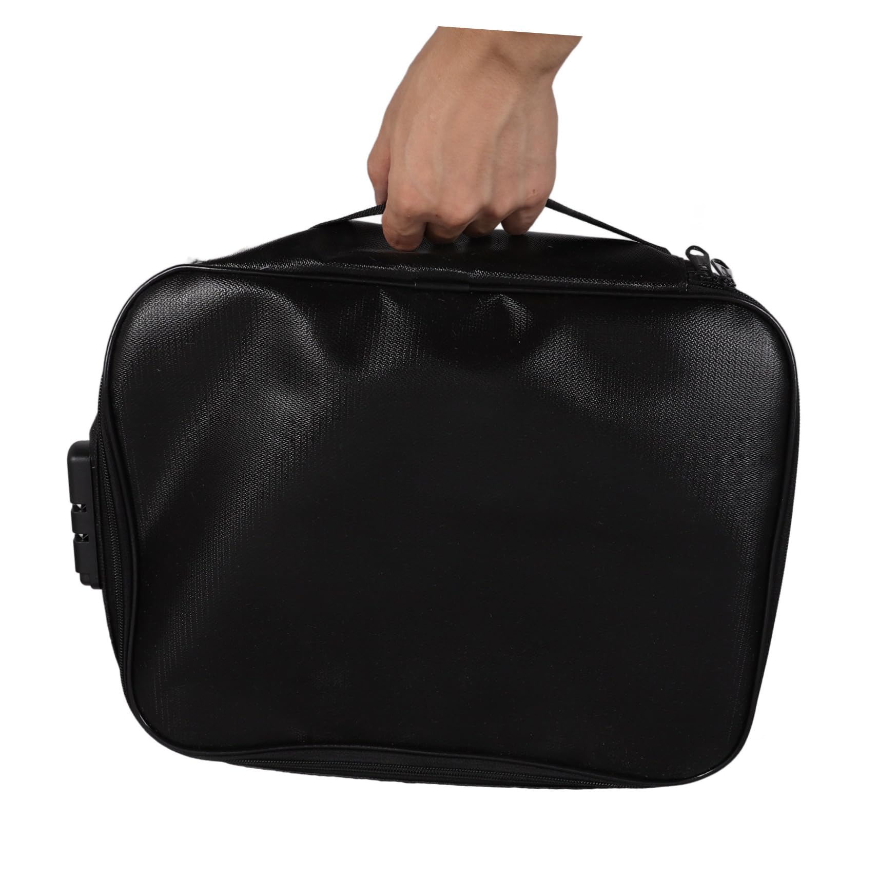 Borsa Documenti Ignifuga Nera in Fibra di Vetro Multi-strato | Blocco Password Sicuro, Ampia Capienza, Uso Quotidiano e Viaggio, Design Elegante e Resistente