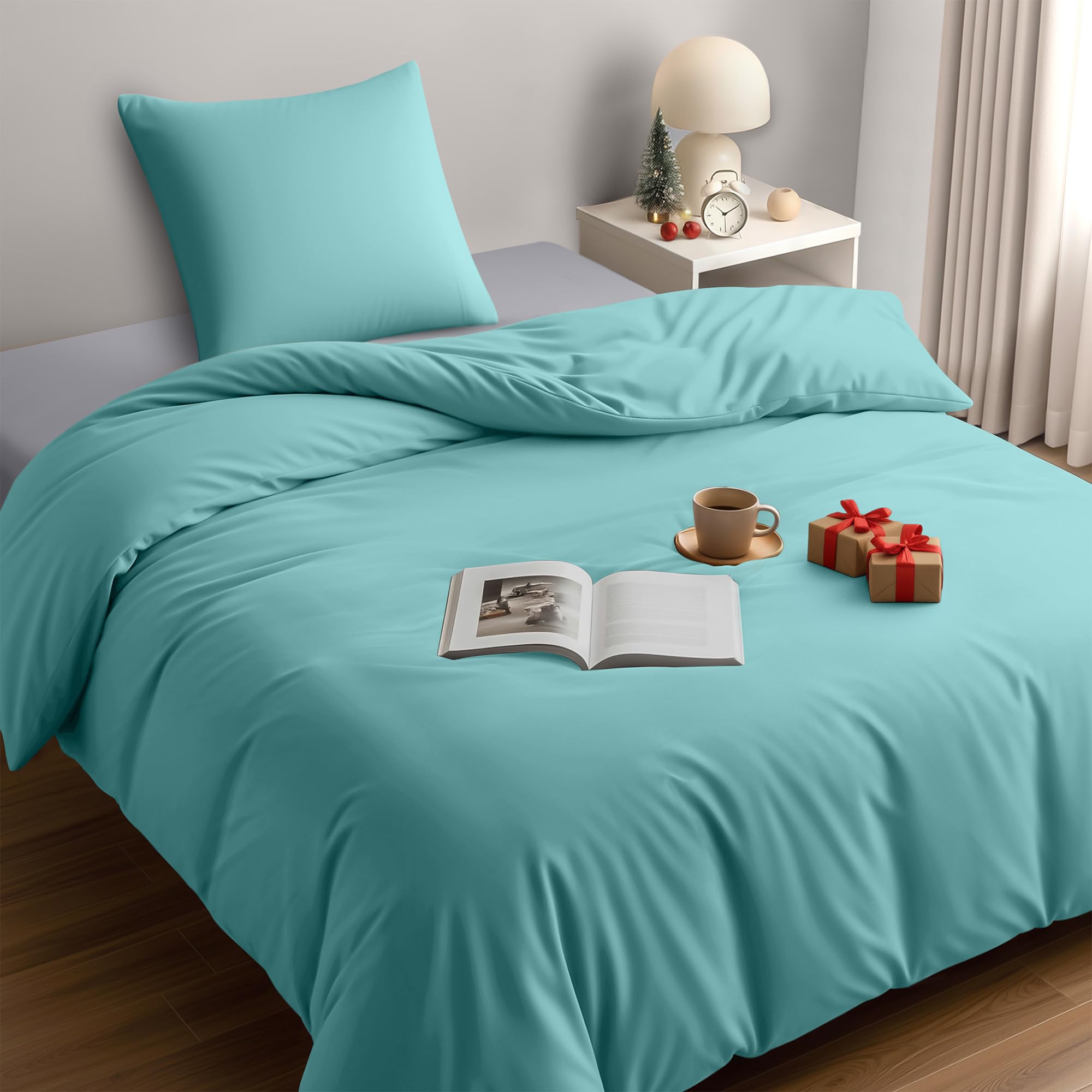 Utopia Bedding Funda Nordica Cama 180 - Microfibra Juego de Funda Nordica 240x260 cm y 2 Fundas de Almohada 65x65 cm (Blanco) — view 64
