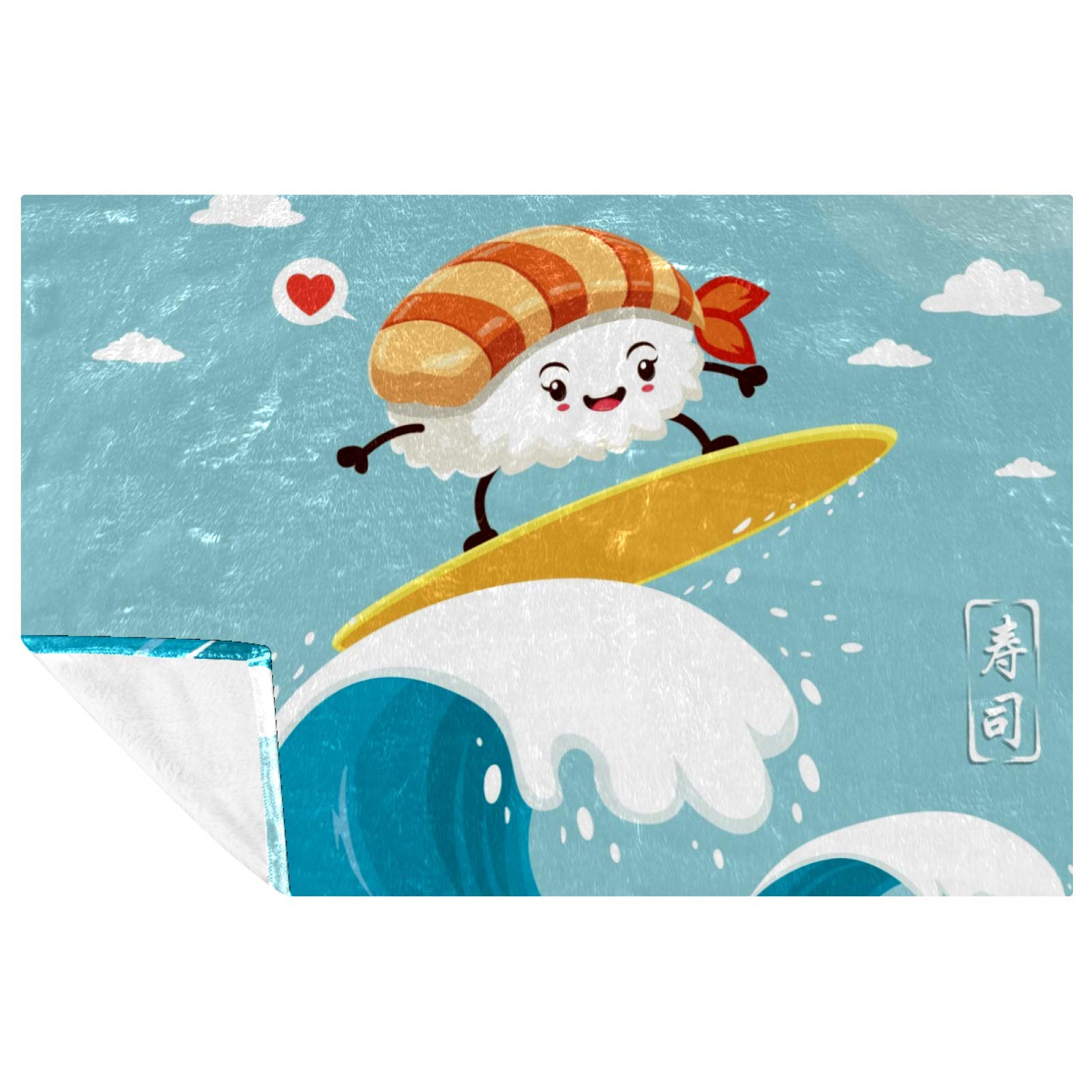 Sushi Couverture douce pour canapé chaude et réconfortante