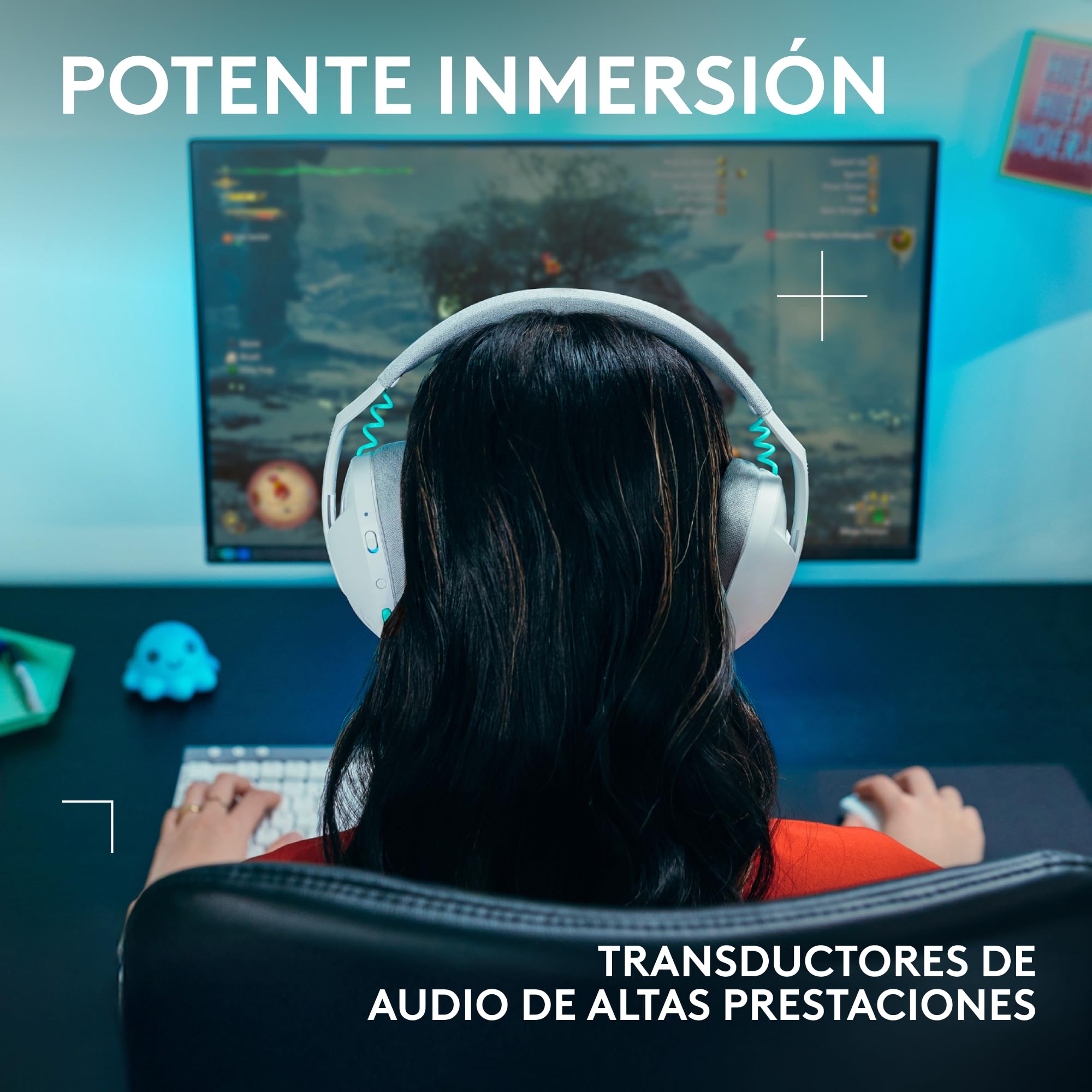 Logitech G G305 X Superlight + G321 Lightspeed Combo - Blanco