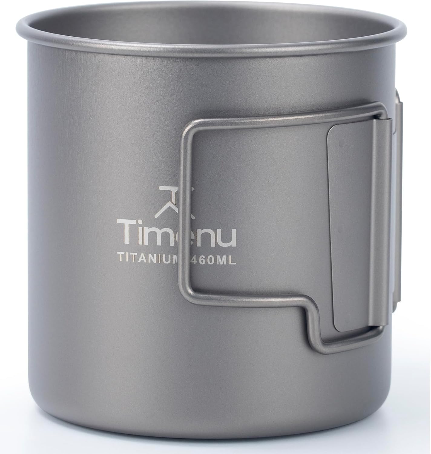Timenu Titanium Mug 460ml (15.5oz), Ultralight Camping Cup