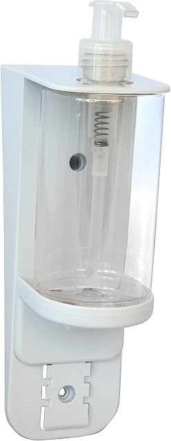 Medichief Wall Mounted Soap & Gel Dispenser | Manual Hand Operated 'Pump Top' Gel & Soap Dispenser | Multi Use Soap & Gel Dispenser Suitable For Home, Hotel, Restaurant & School Applications