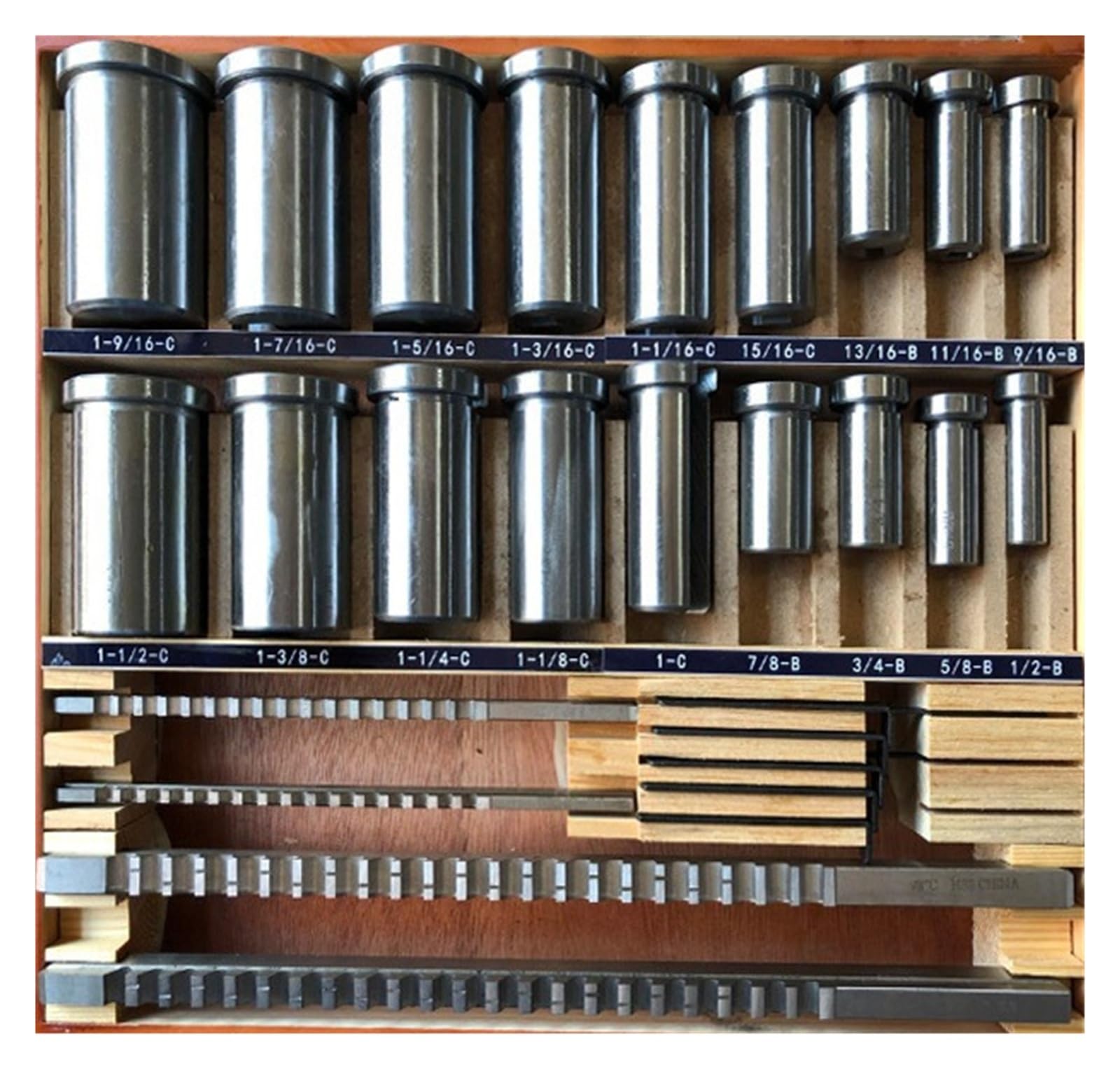 Juego de 21 Piezas de brochas para chaveteros, Acero de Alta Velocidad de tamaño métrico para máquina Herramienta de Corte CNC para metalurgia, Torno